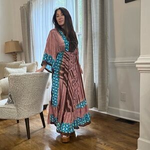 Beautiful Silk Blend One of a Kind Sleeveless Maxi Dress